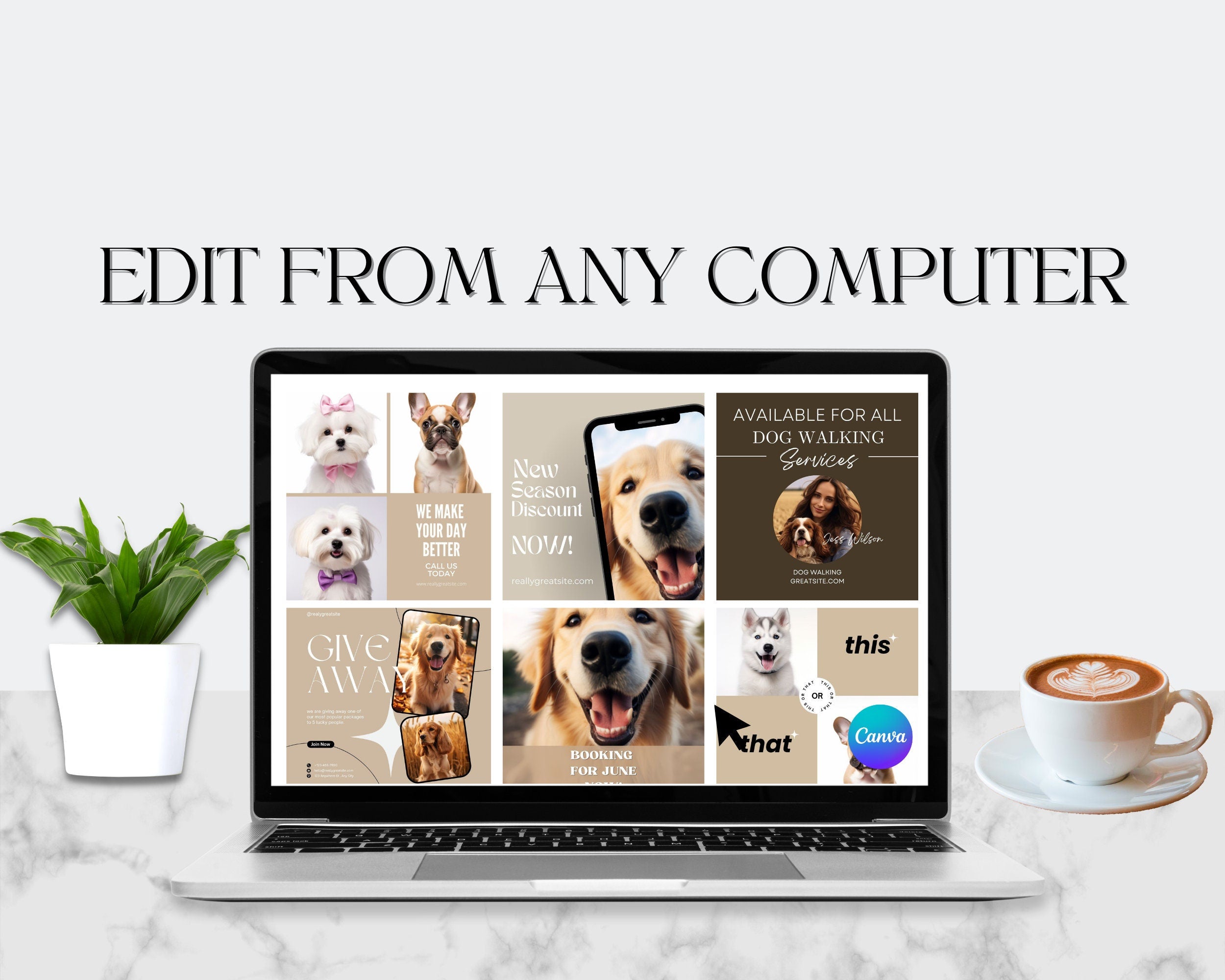 200 Dog Walking Instagram Template,Dog Walking Social Media, Dog Walking Business, Social Media Marketing,Dog Instagram Templates,Dog Walker