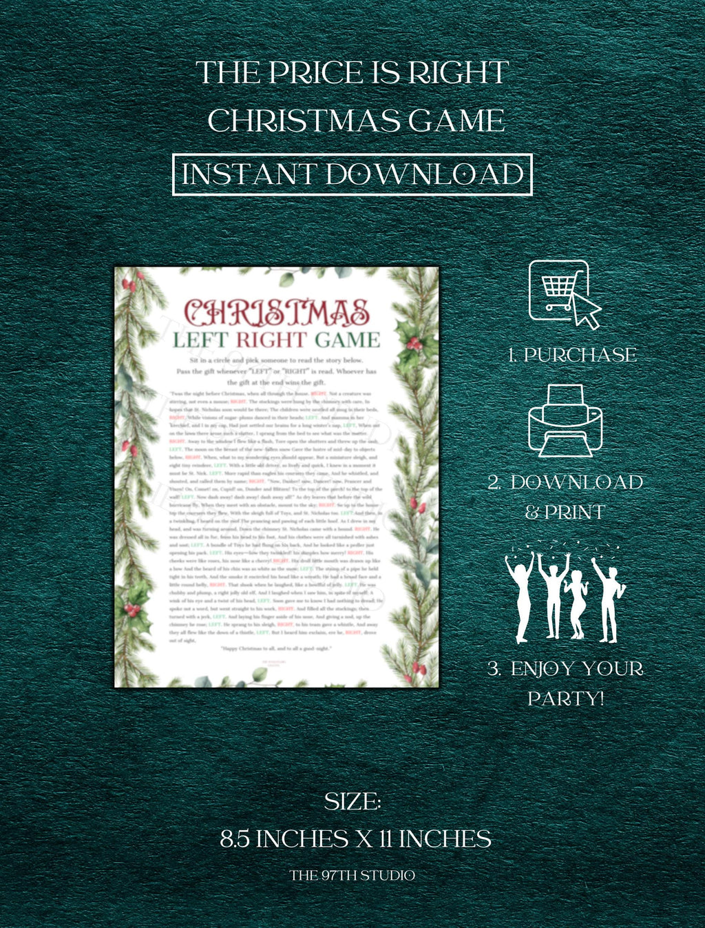Christmas Price Is Right Game | Printable Holiday Party (PDF)