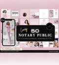 PINK Notary Marketing | Notary Signing Agent | Notary Social Media | Loan Signing Agent | Notary Instagram Posts | Notary Posts Templates