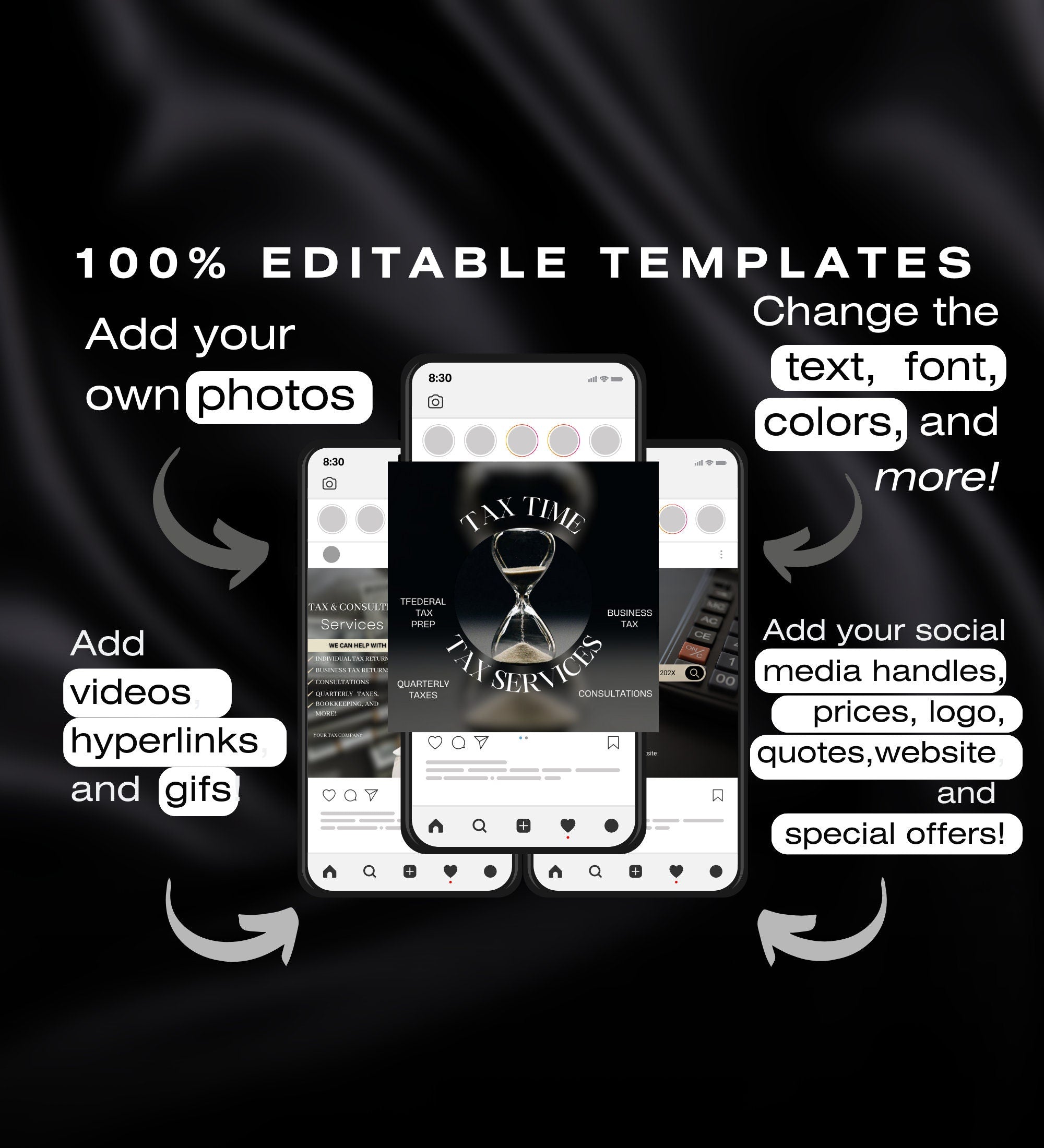 80 Tax Preparer Instagram Templates