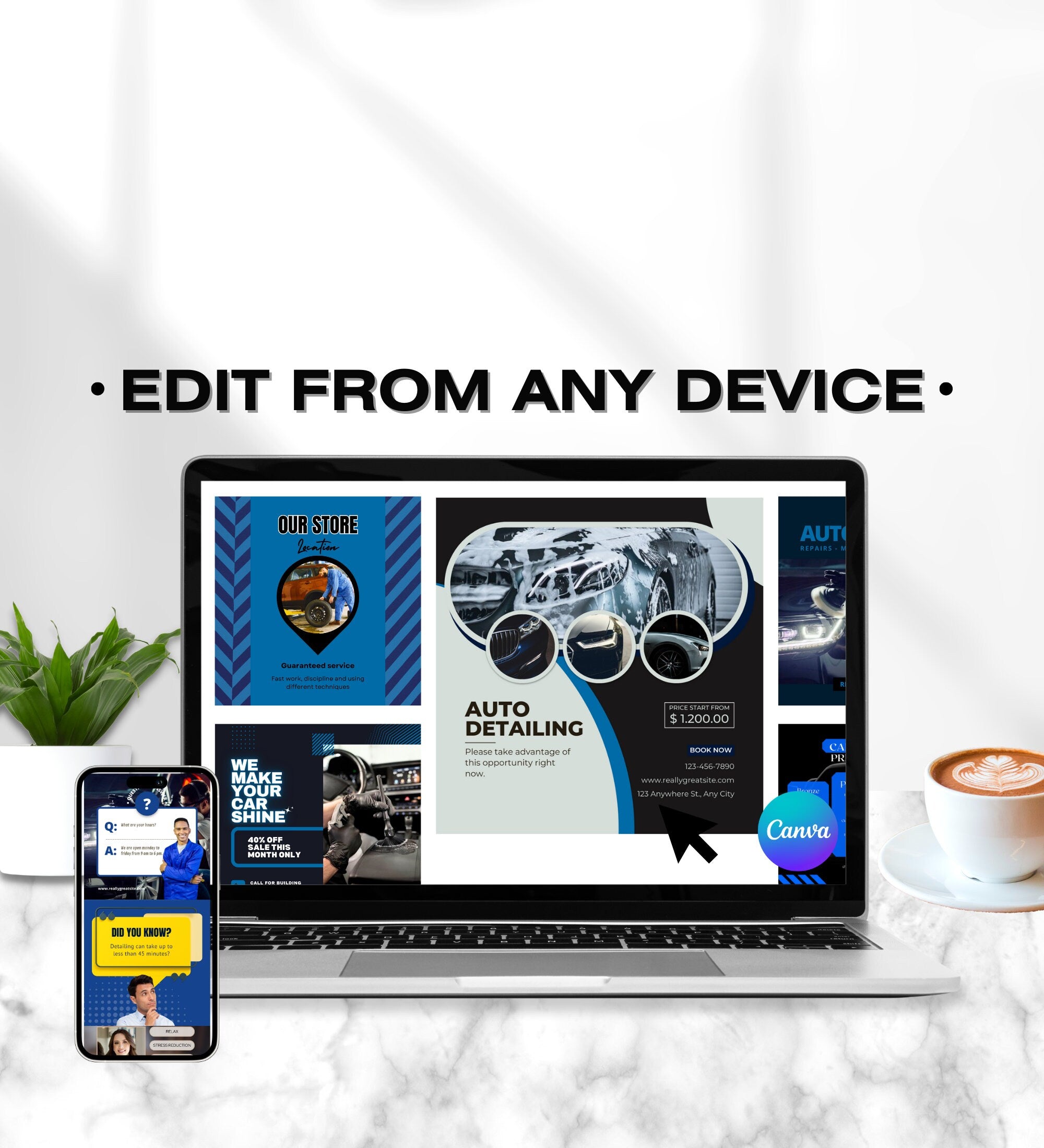 Auto Detailing Marketing | Auto Detailing Posts | Mechanic Social Media | Automotive | Auto Detailing Instagram Posts |Auto Repair Templates