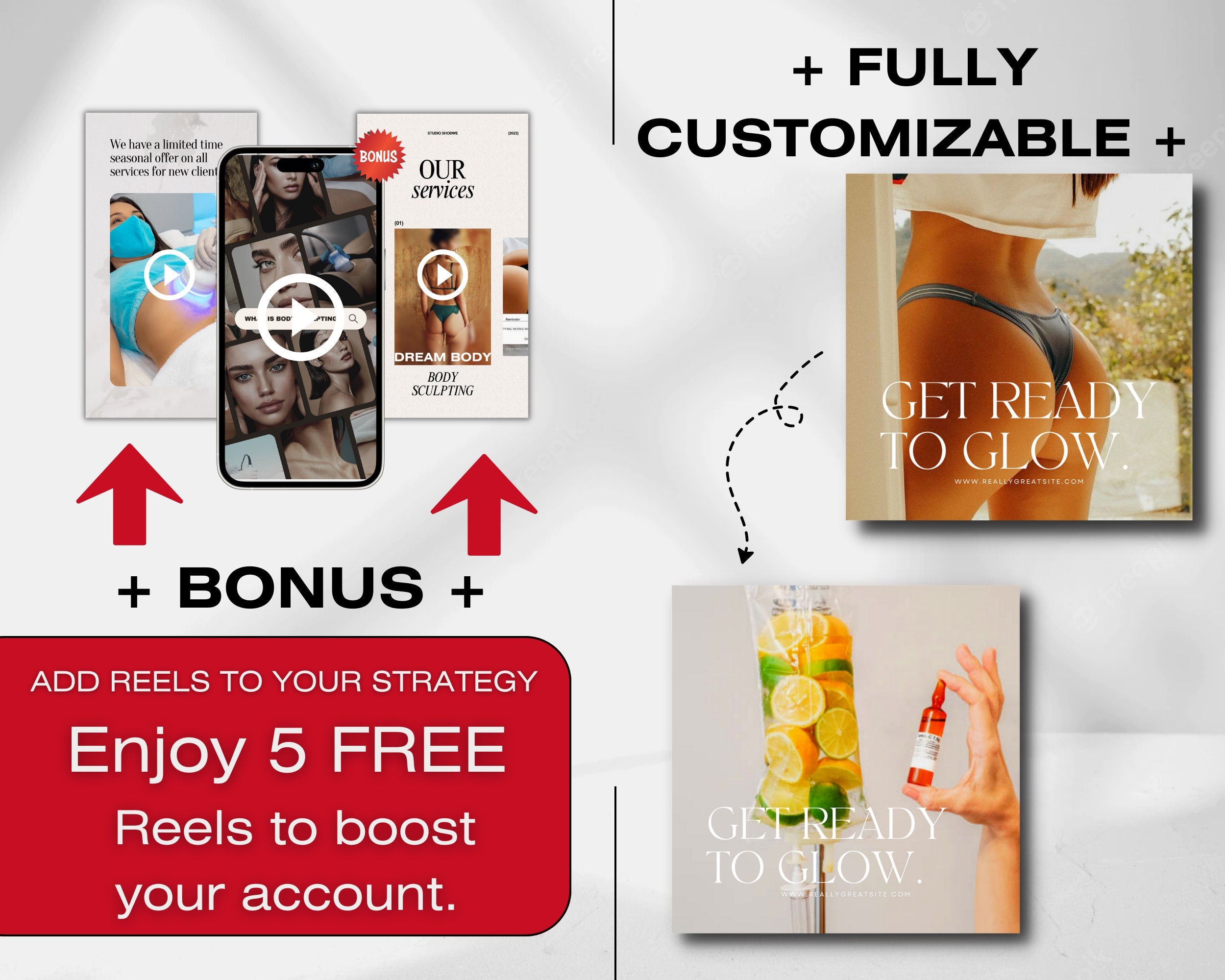 150 Body Sculpting Instagram Templates I Body Contouring Instagram I Medspa Templates I Instagram Bundle I CoolSculpting Instagram | MEDSPA