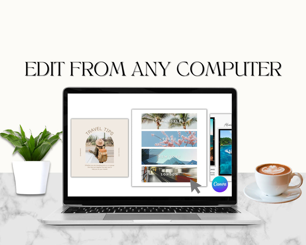 100 TRAVEL Instagram Templates | Travel Agent Instagram Post | Travel Blogger Templates | Travel Influencer Instagram | Vacation Templates