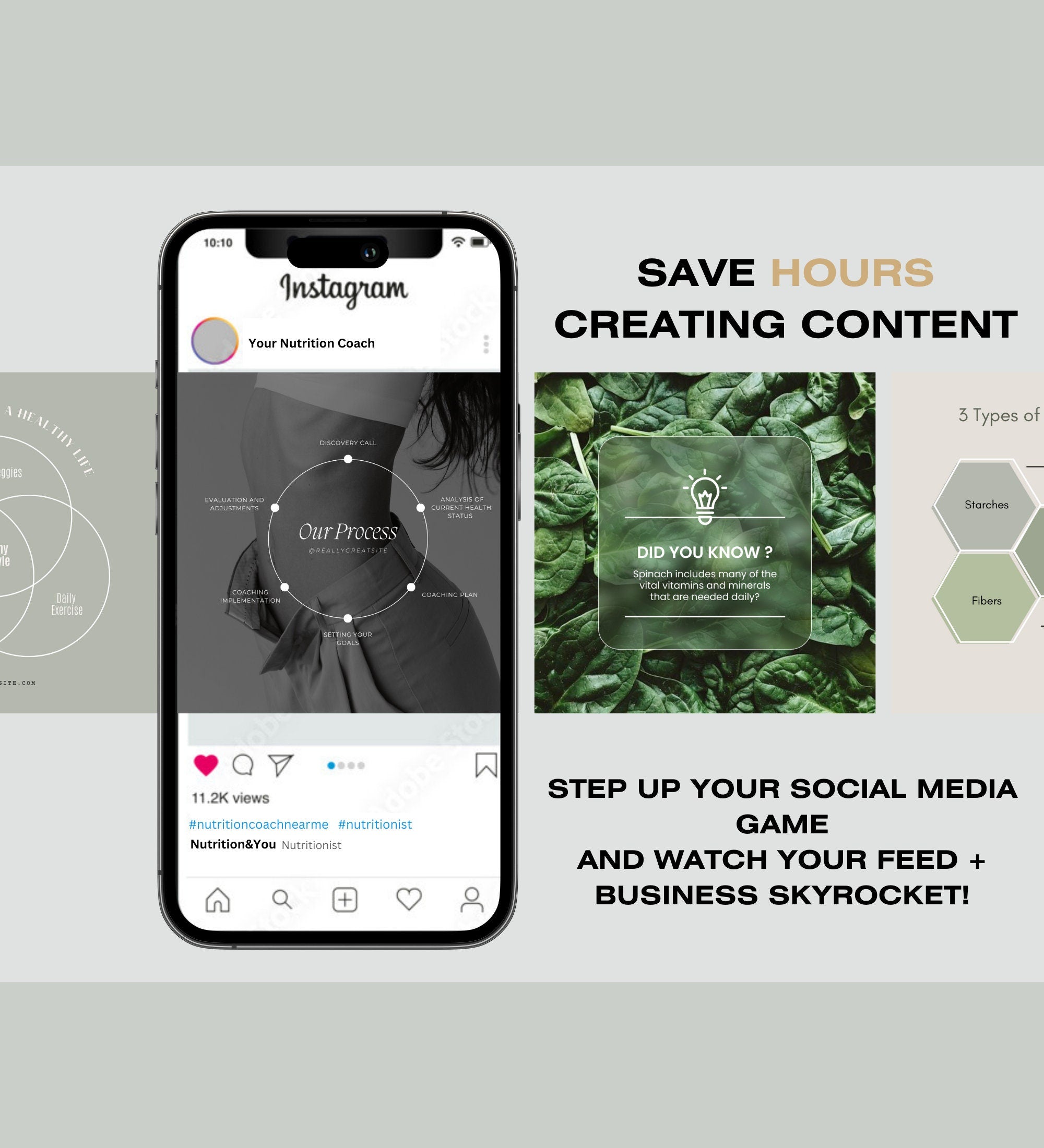 Nutritionist Instagram Posts | Digital Marketing | Health Coach | Dietician | Nutrition Coach Instagram | Health & Wellness Instagram Posts