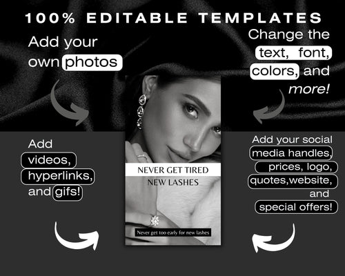 12 LASH TECH Instagram Reel Covers