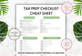 S Corporation Tax Prep Checklist, Printable Tracker (PDF)