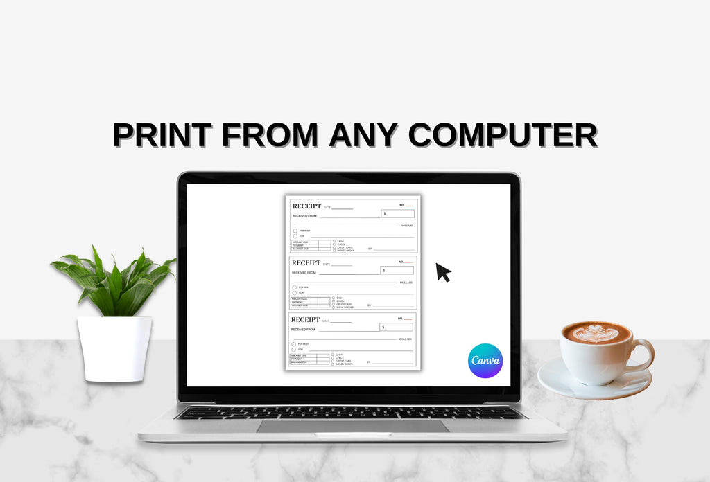 PRINTABLE Money or Rent Receipt | Cash Receipt | Sales Receipt | Business Receipt | Rental Receipt | Printable Receipt | Receipt Form | PDF