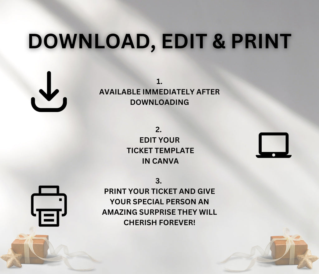 Editable Miami Boarding Pass Template, Surprise Vacation Gift (DIY Canva)