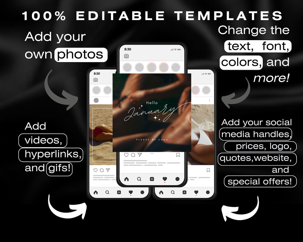 140 Spray Tanning Instagram Templates | Spray Tan Instagram Posts | Spray Tan Social Media | Beauty Business Instagram | Spray Tan Marketing