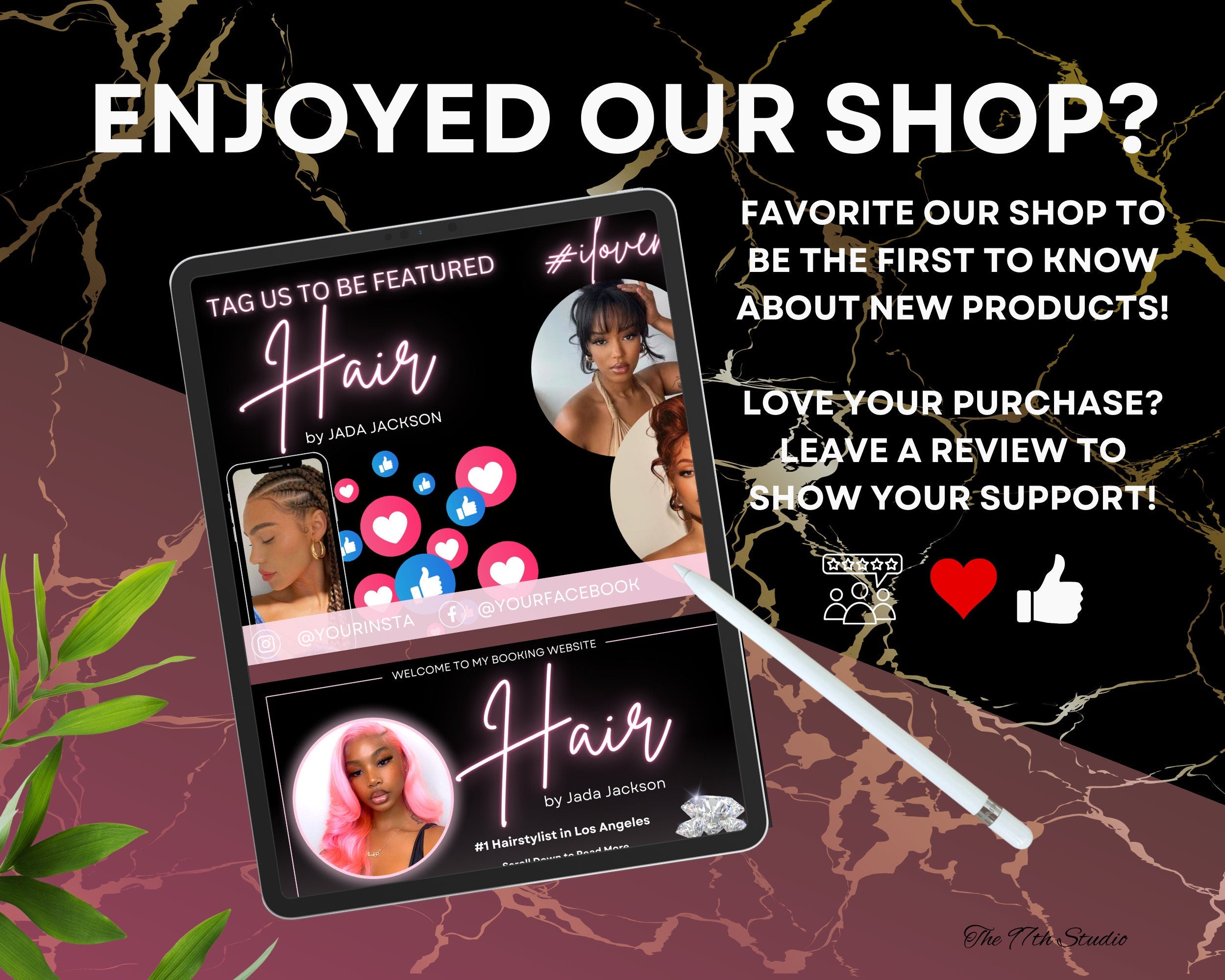 PINK Acuity Scheduling Template HAIRSTYLIST, Hair Acuity Website Template, Acuity Website Banner, Acuity Booking Template,Web Banner, Luxury