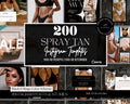 200 Black Marble Spray Tanning Instagram Posts | Spray Tan Instagram Posts | Spray Tan Social Media | Spray Tan Artist | Spray Tan Marketing