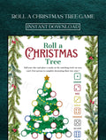 Roll a Christmas Tree Game | Office Christmas Party Game | Christmas Family Game | Printable Christmas Game | Holiday Party Game | Santa