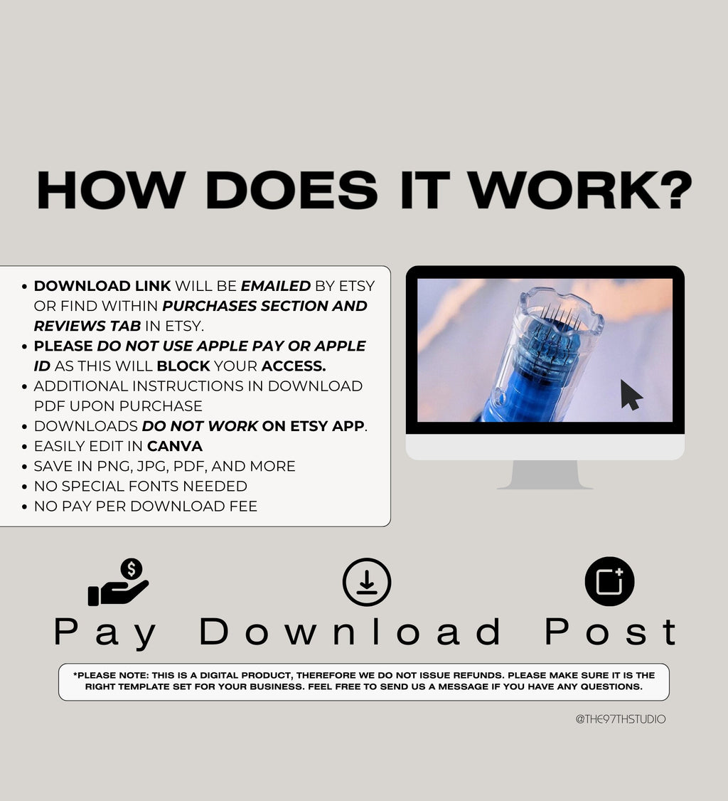 Microneedling Instagram Posts | Esthetician Instagram | Medspa Instagram | Tattoo Artist | Beauty Business | RF Microneedling | Skincare