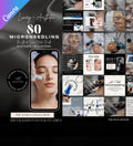 Microneedling Instagram Posts | Esthetician Instagram | Medspa Instagram | Tattoo Artist | Beauty Business | RF Microneedling | Skincare