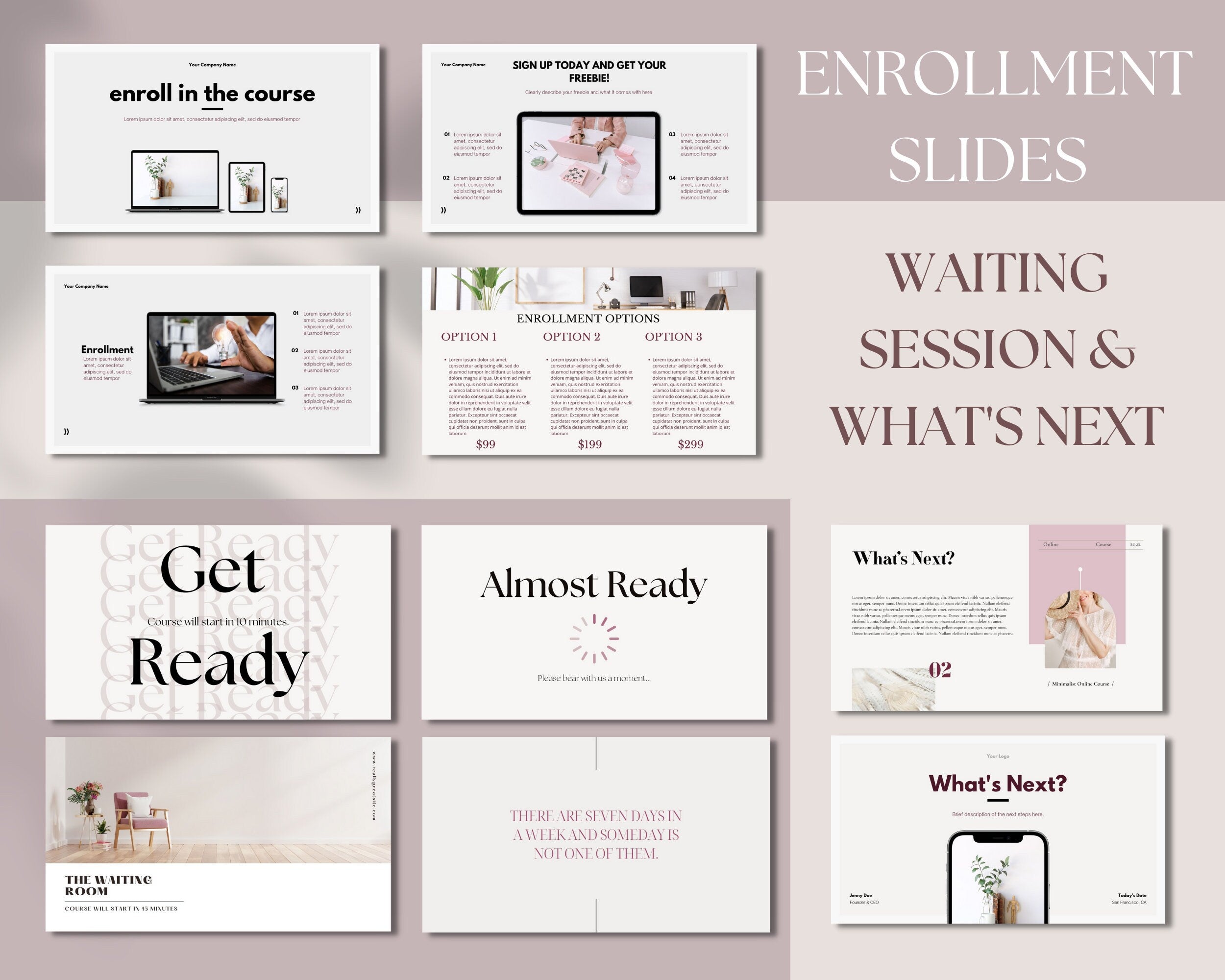 Webinar Slide Deck Canva Template, Pitch Deck Template, Course Slide Deck, Social Media Coach,  Coaching Webinar Template, Canva Slide Deck