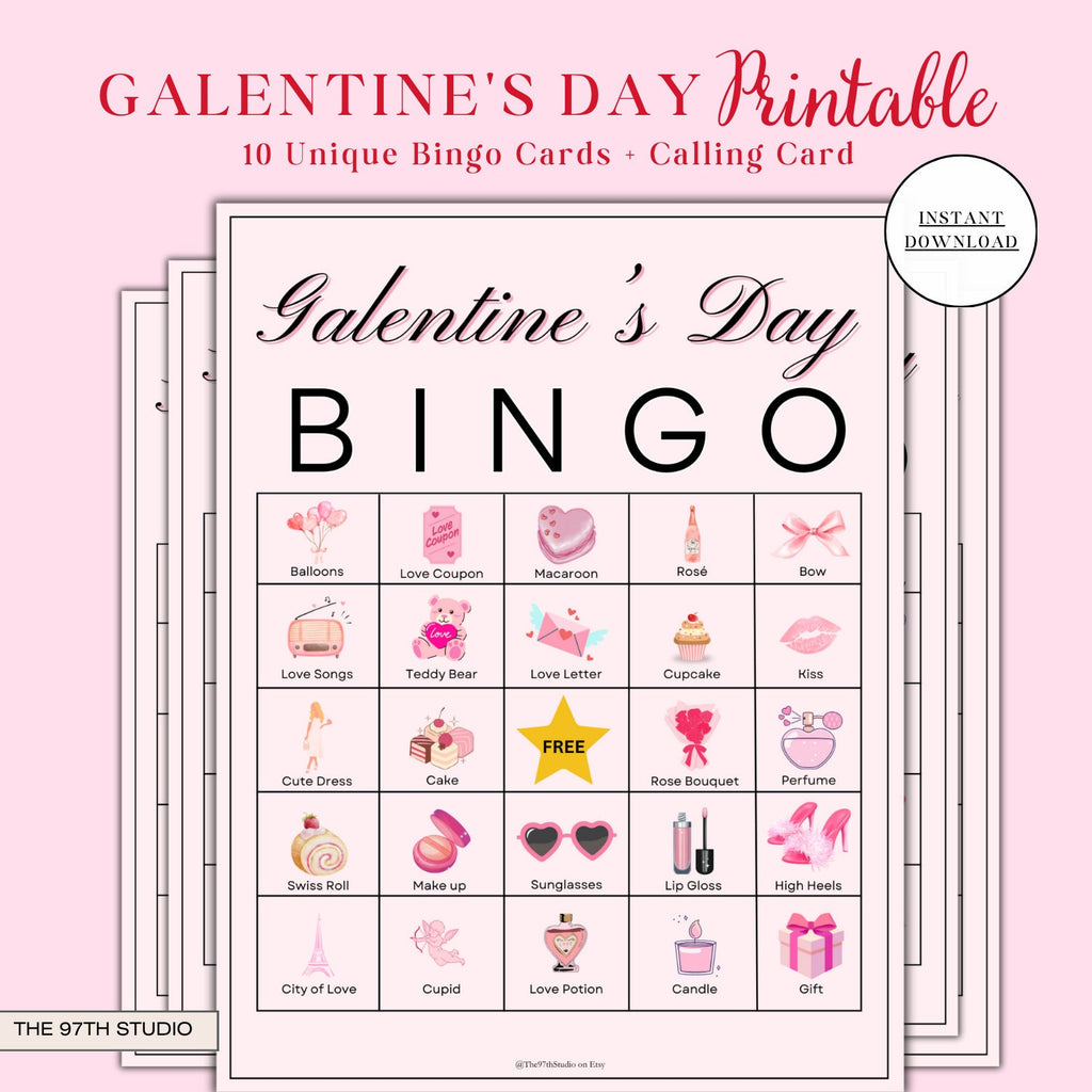 Galentines Day Games Printable Valentine's Day Party Ladies Night Game Ideas Girls Night Games Galentines Day Games Fun Office Party Games