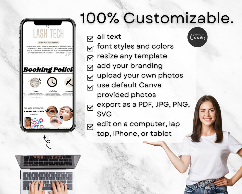 Acuity Scheduling Site Template, Editable DIY Booking Site Template, DIY Acuity Site, Booking Site, Lash Tech Acuity Template, Luxury Site