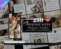 230 Insurance Agent Marketing Templates, Life Insurance Instagram Templates, Insurance Broker Editable Template,Insurance Agency Insta Posts