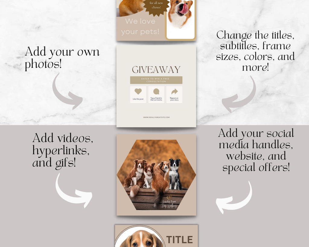 200 Dog Walking Instagram Template,Dog Walking Social Media, Dog Walking Business, Social Media Marketing,Dog Instagram Templates,Dog Walker
