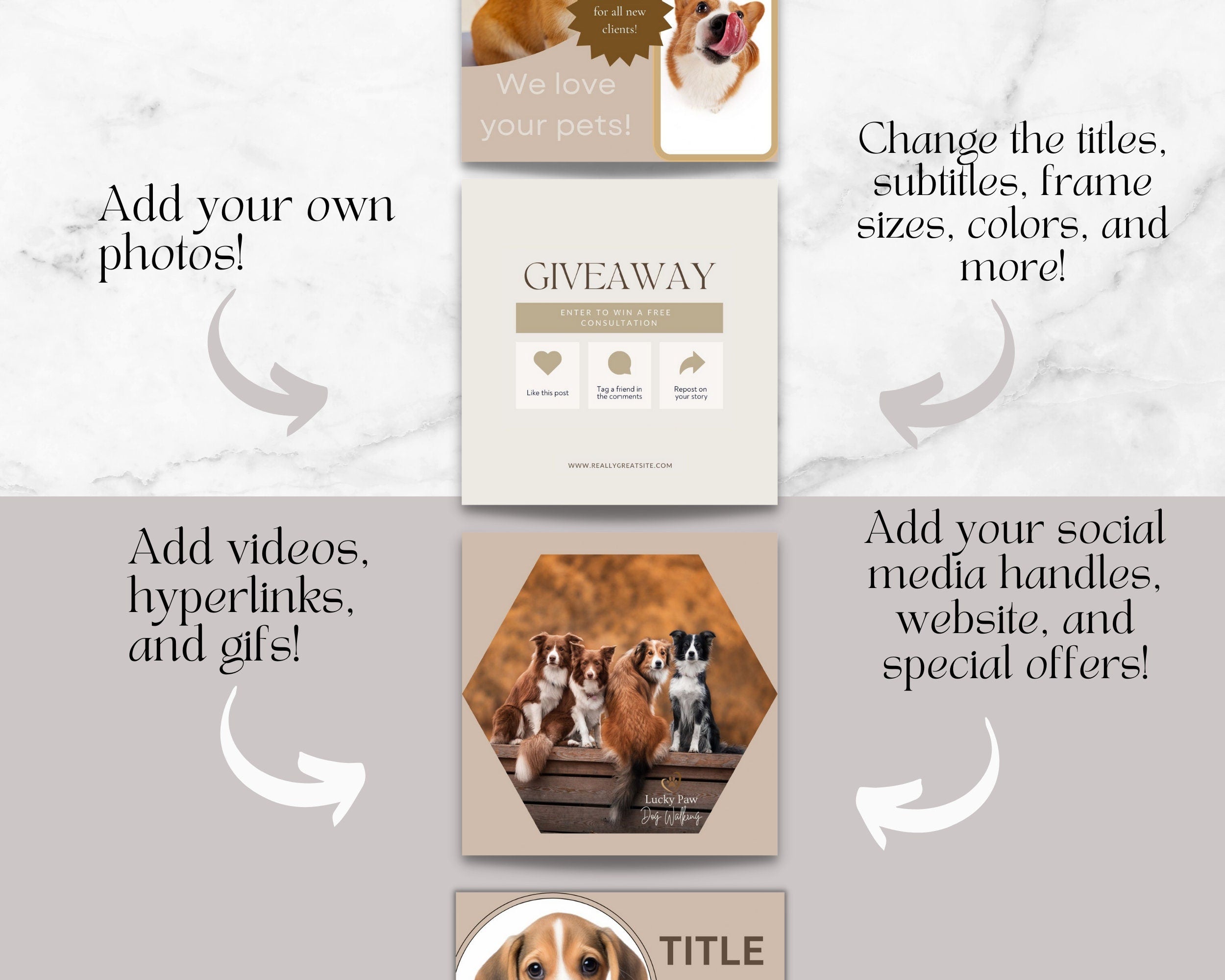 200 Dog Walking Instagram Template,Dog Walking Social Media, Dog Walking Business, Social Media Marketing,Dog Instagram Templates,Dog Walker