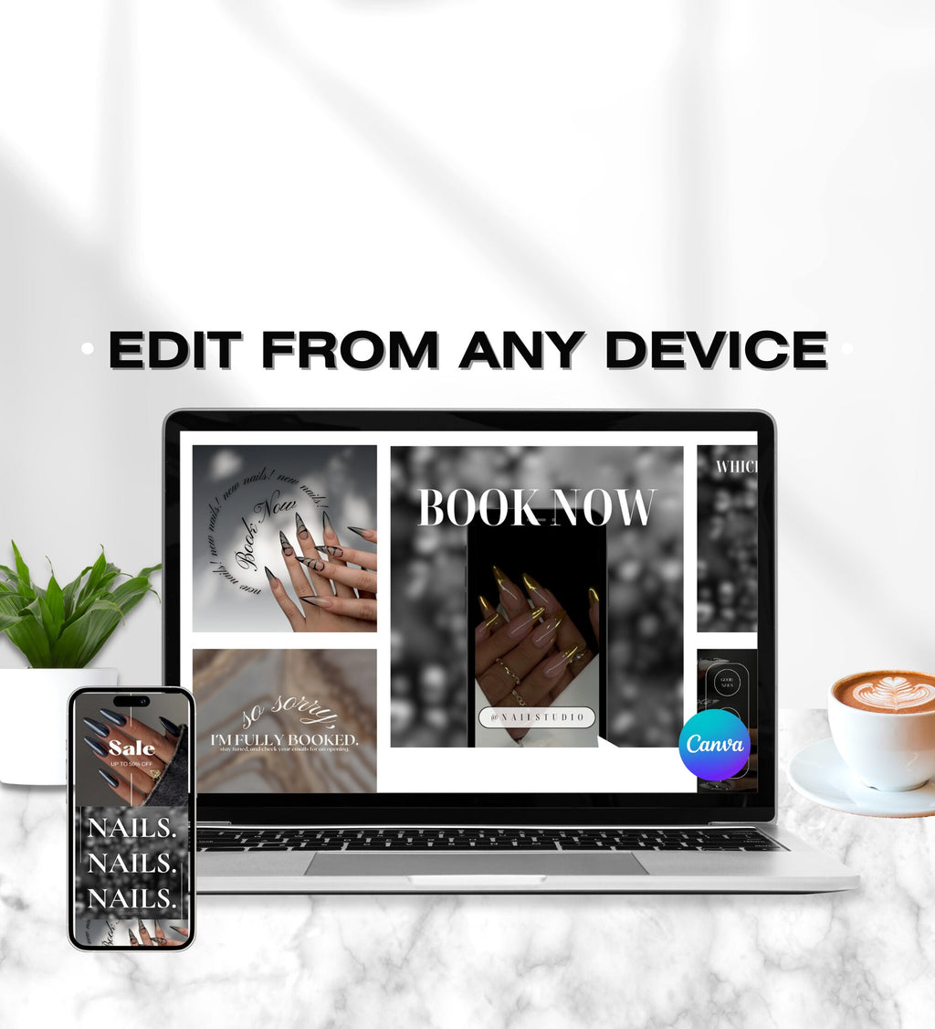 Nail Tech Instagram Templates | Nail Tech Instagram Posts | Nail Tech Instagram | Nail Tech Social Media Instagram Posts | Manicurist Posts