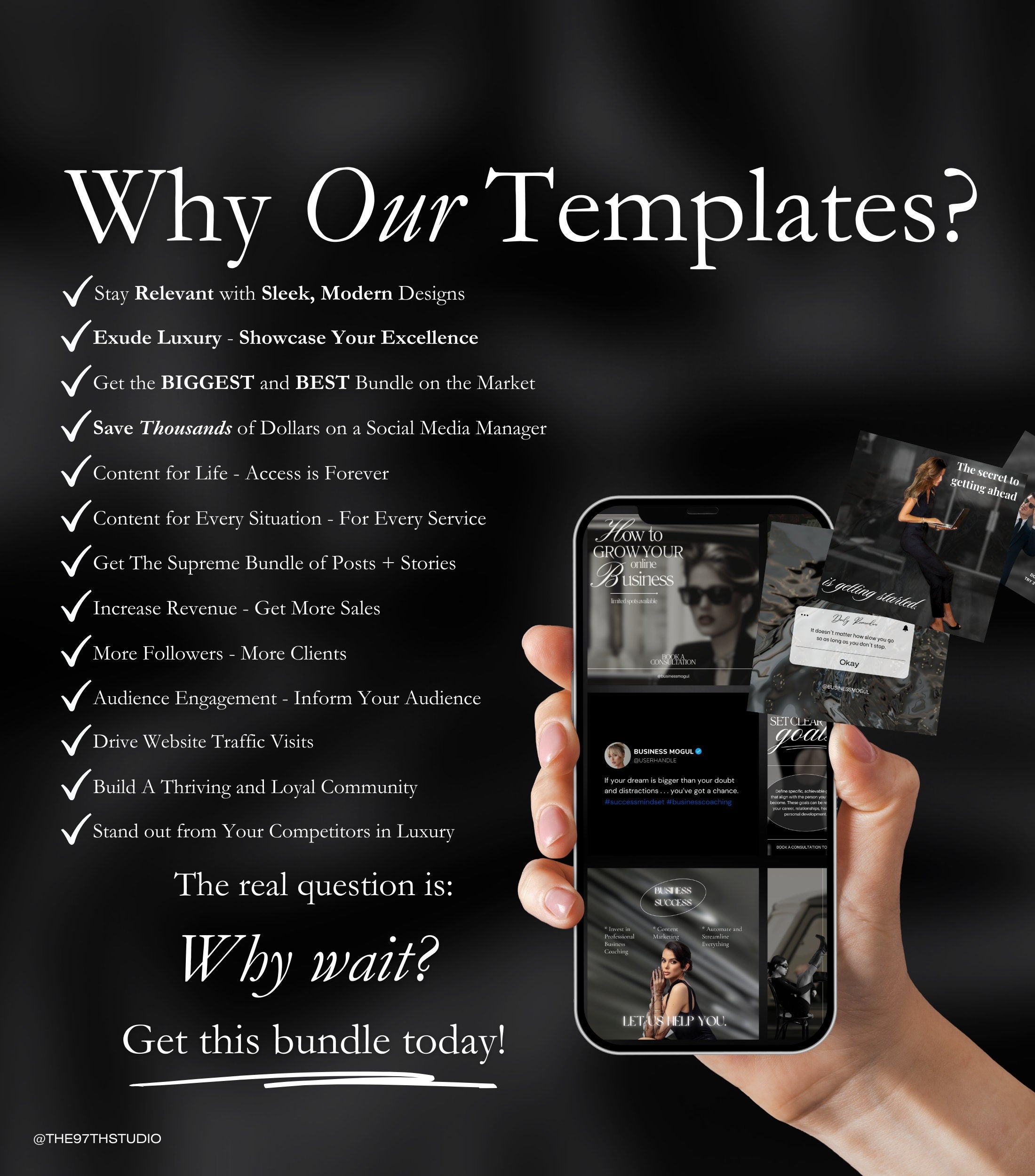 Business Coach Instagram Templates | Social Media Manager | Social Media Coaching | Business Coaching Instagram | Life Coach | Entrepreneur
