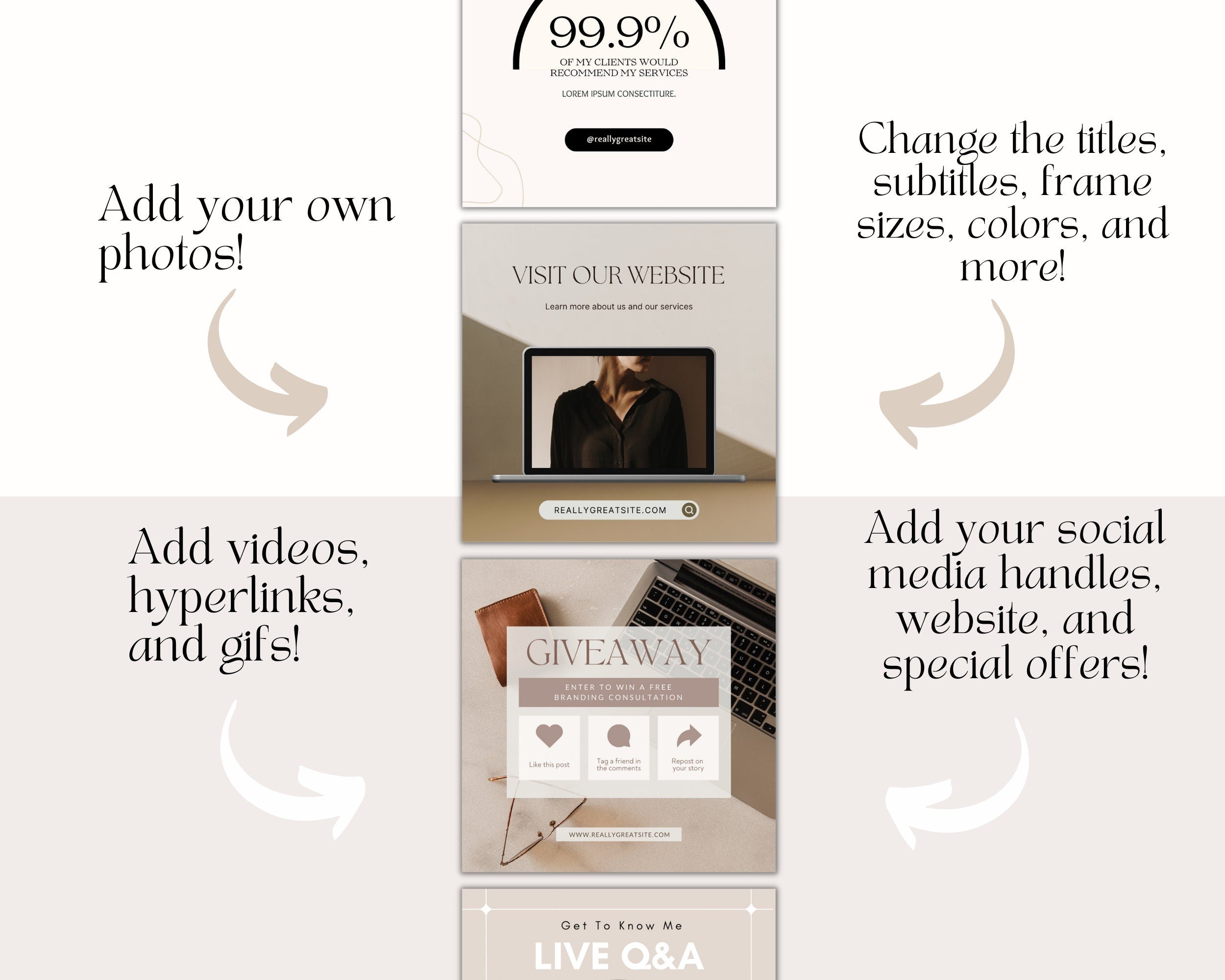 120 Virtual Assistant Instagram Templates