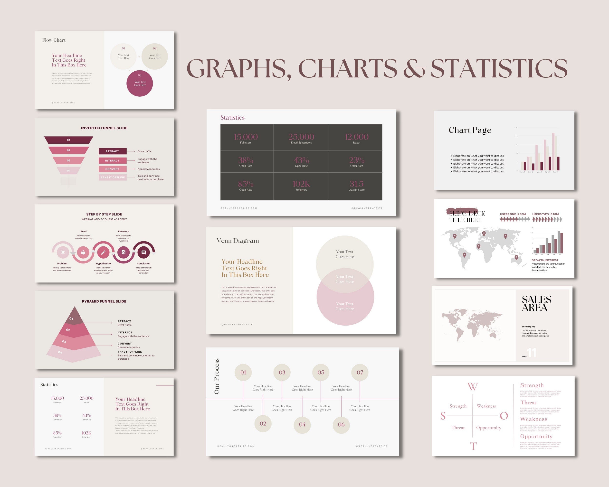 Webinar Slide Deck Canva Template, Pitch Deck Template, Course Slide Deck, Social Media Coach,  Coaching Webinar Template, Canva Slide Deck
