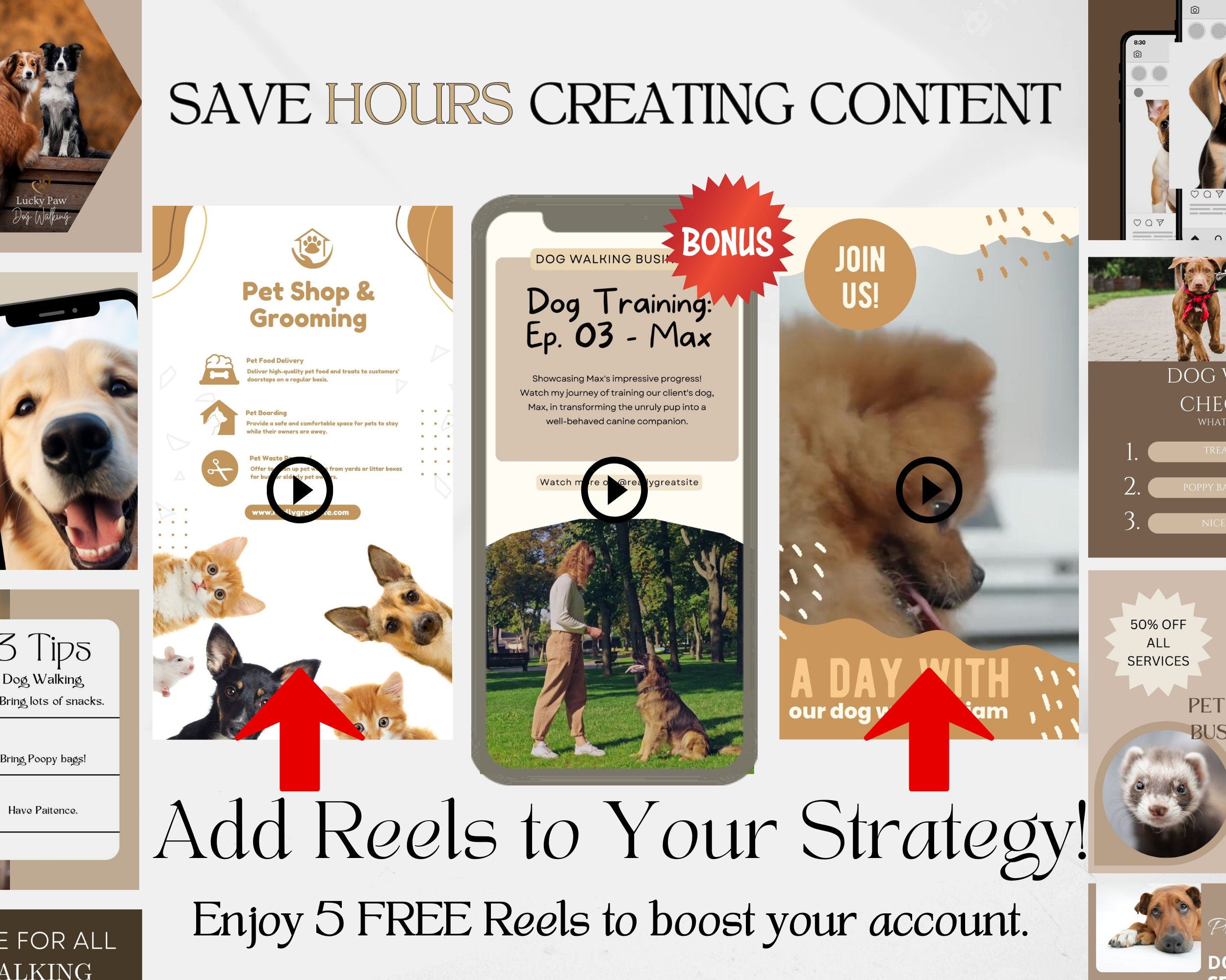 200 Dog Walking Instagram Template,Dog Walking Social Media, Dog Walking Business, Social Media Marketing,Dog Instagram Templates,Dog Walker