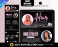 PINK Acuity Scheduling Template HAIRSTYLIST, Hair Acuity Website Template, Acuity Website Banner, Acuity Booking Template,Web Banner, Luxury