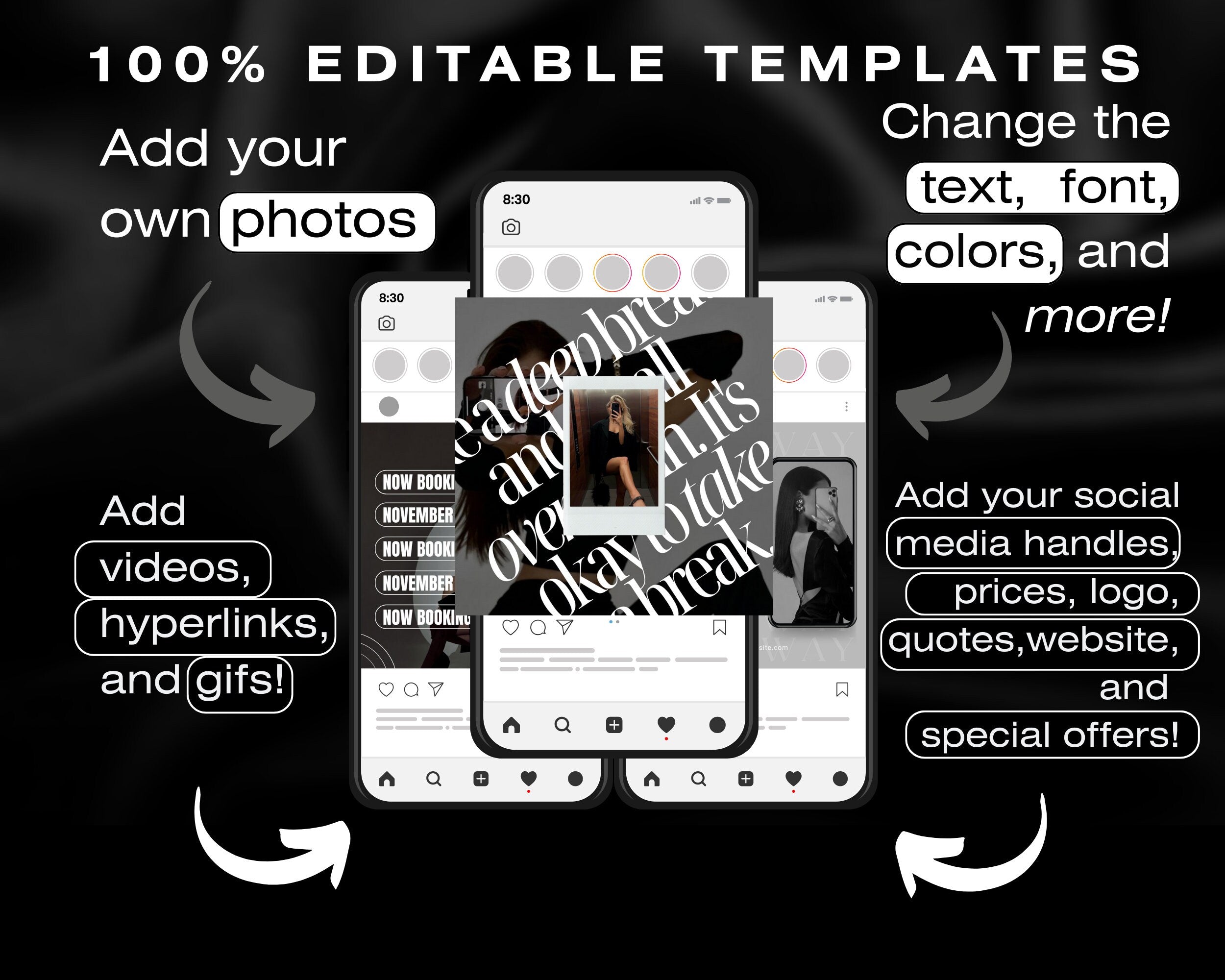 230+ Social Media Instagram Posts | Agency Marketing Templates (Digital Download)
