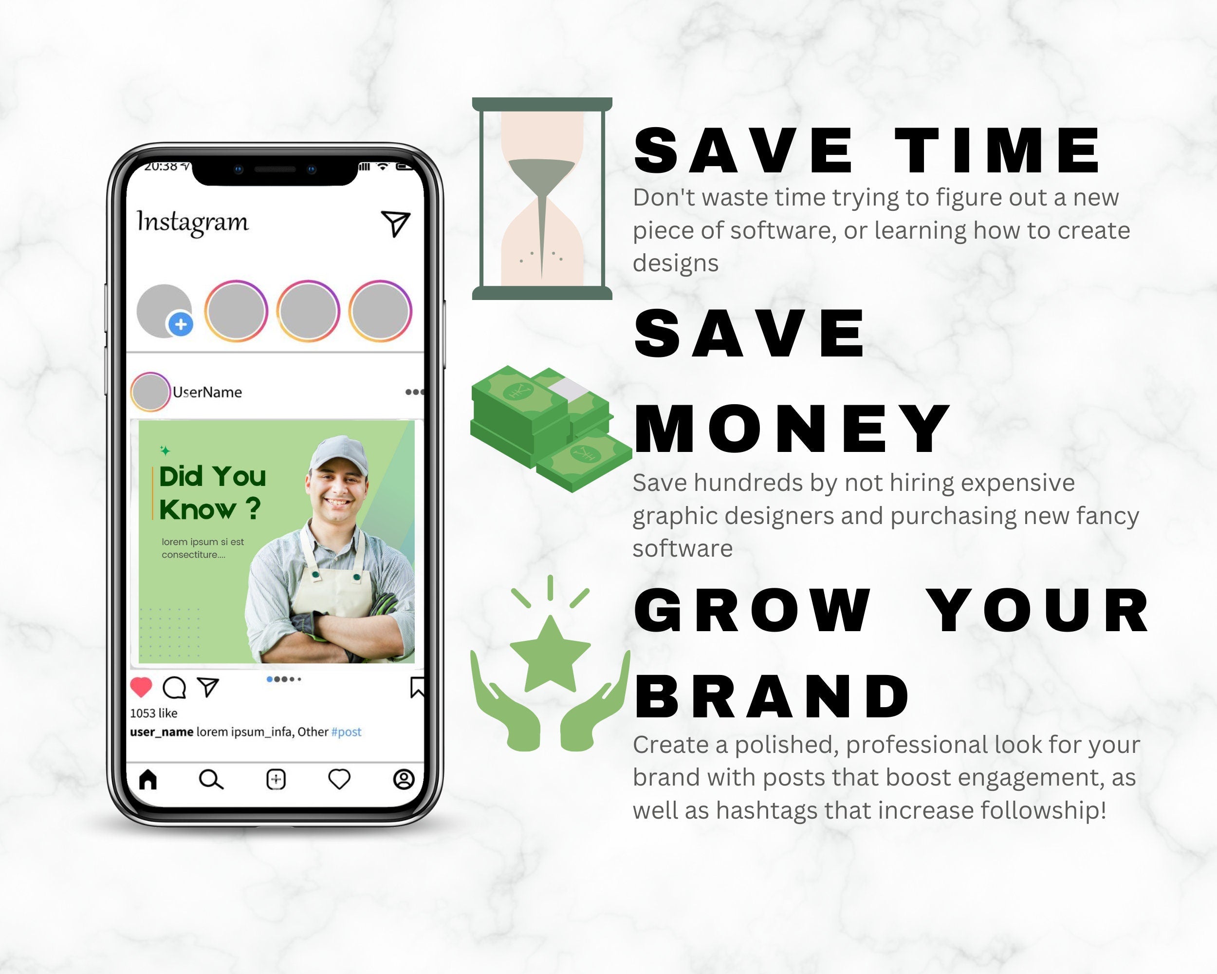 Lawn Care Social Media Templates | Landscaping Posts (Digital Download)