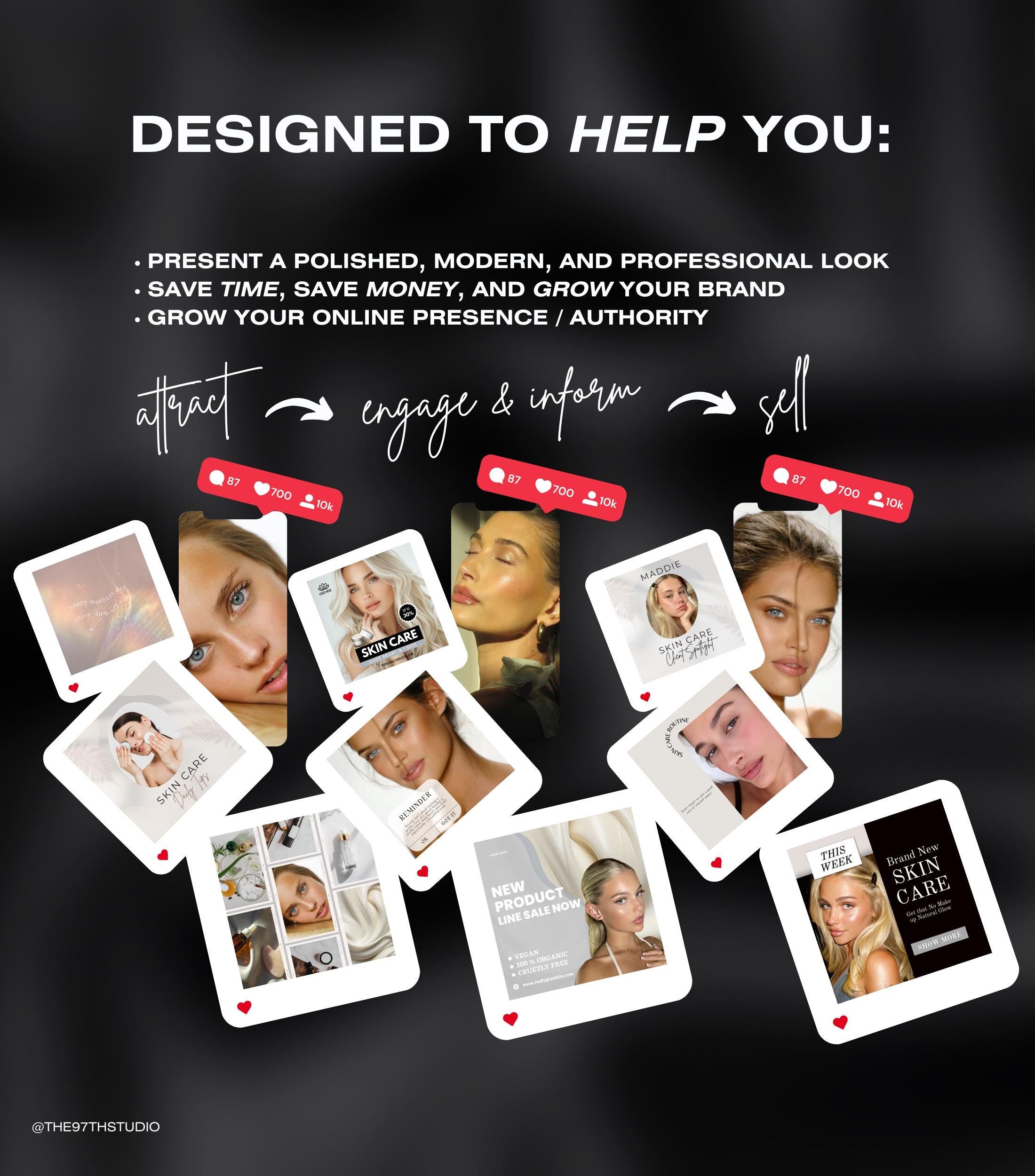 100+ Instagram Templates for Skincare