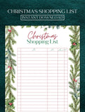 Christmas Shopping List | Office Christmas Party Games | Christmas Family Printable | Printable Christmas Games | Xmas Shopping Printable