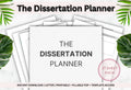 Dissertation Planner Printable | PhD Thesis Template (PDF)