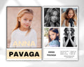KIDS COMP CARD Template,Modeling Photo Card,Zed Card for Kid Models,Z Card,Fashion Resume, Model Comp Card for Kids,Editable Canva Template
