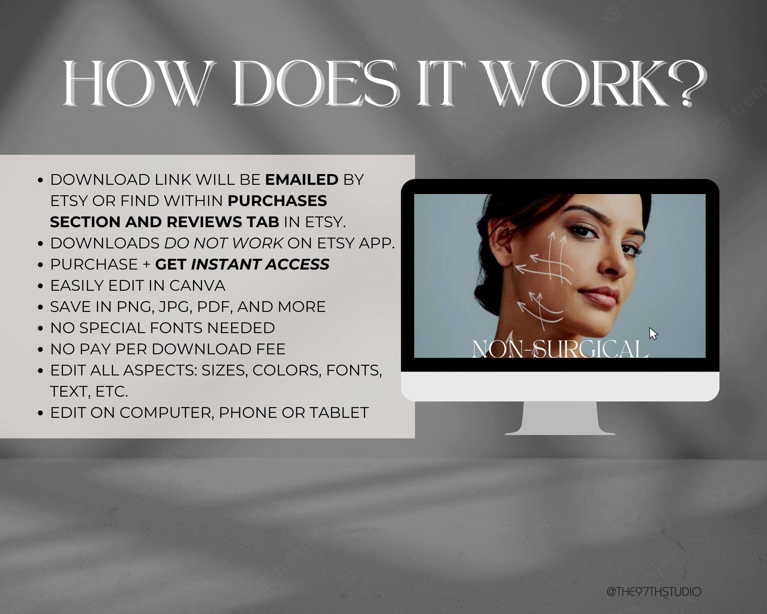 100 PDO Threads Instagram Templates | Nurse Injector Instagram | Facial Thread Lift Instagram | Medspa | Face Lift | Thread Lift | Luxury