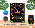 Editable Cinco De Mayo Party Invitation, Digital or Printable Cinco De Mayo Invitation, Mexican Fiesta invitation, Instant Download