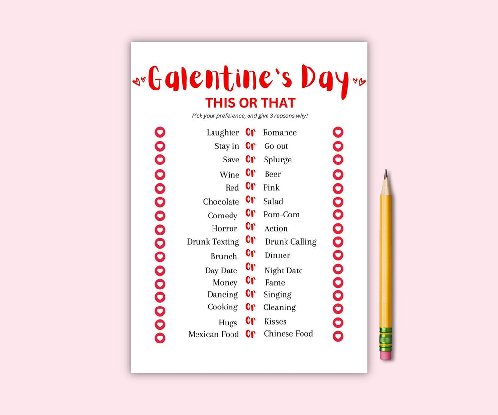 Galentine's Day Games Bundle, Printable Party Games (Digital Download)