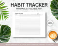 Monthly Habit Tracker Printable, A4/Letter Sizes (Instant Download PDF)