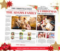 Family Christmas Newsletter Template, Editable Year In Review (Printable Template)