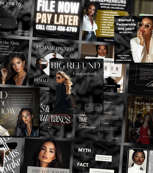 110 Tax Preparer Instagram Templates
