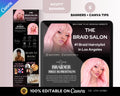 Acuity Scheduling Template for Braiders, Canva Website Banner