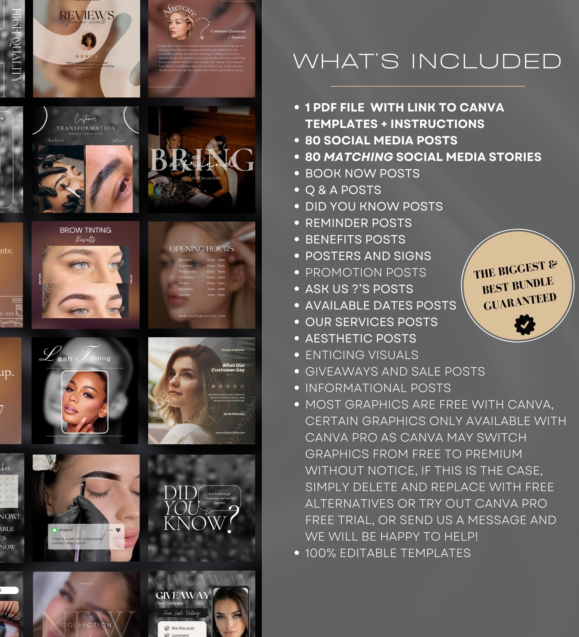 Brow Tech Instagram Templates | Brow Tech Instagram Posts | Brow Tech Instagram | Eyebrow Artist Social Media Instagram Posts | Brow Tech