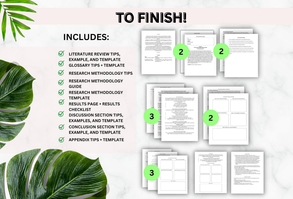 Dissertation Planner Printable | PhD Thesis Template (PDF)