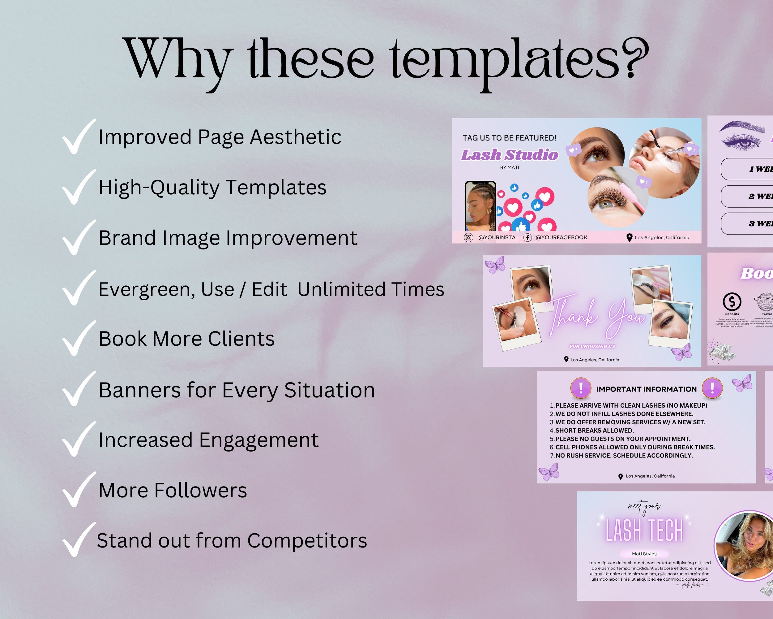 Acuity Scheduling Site Template, Editable DIY Booking Site Template, DIY Acuity Site, Booking Site, Lash Tech Acuity Template, Luxury Site