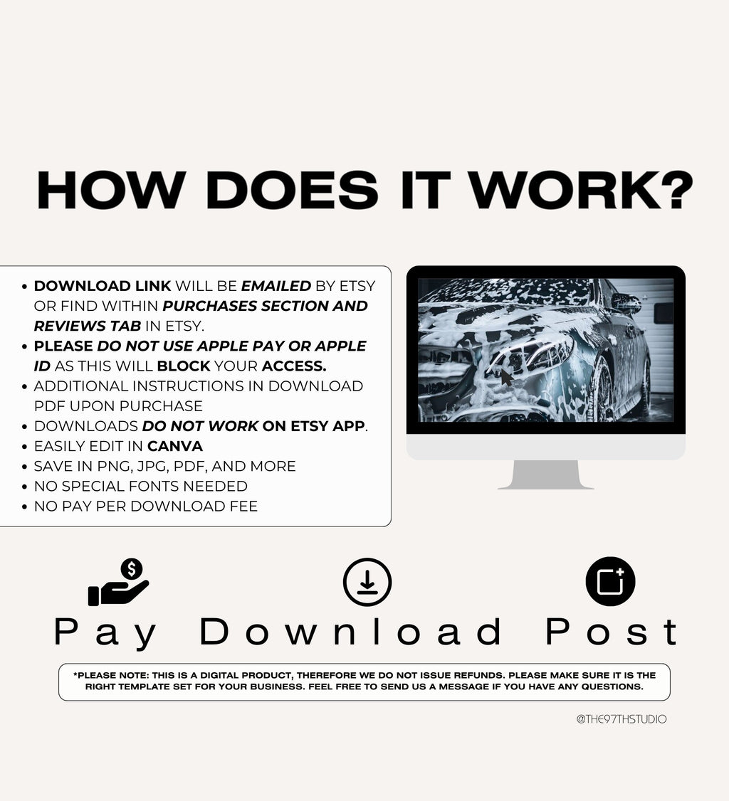 Auto Detailing Marketing | Auto Detailing Posts | Mechanic Social Media | Automotive | Auto Detailing Instagram Posts |Auto Repair Templates