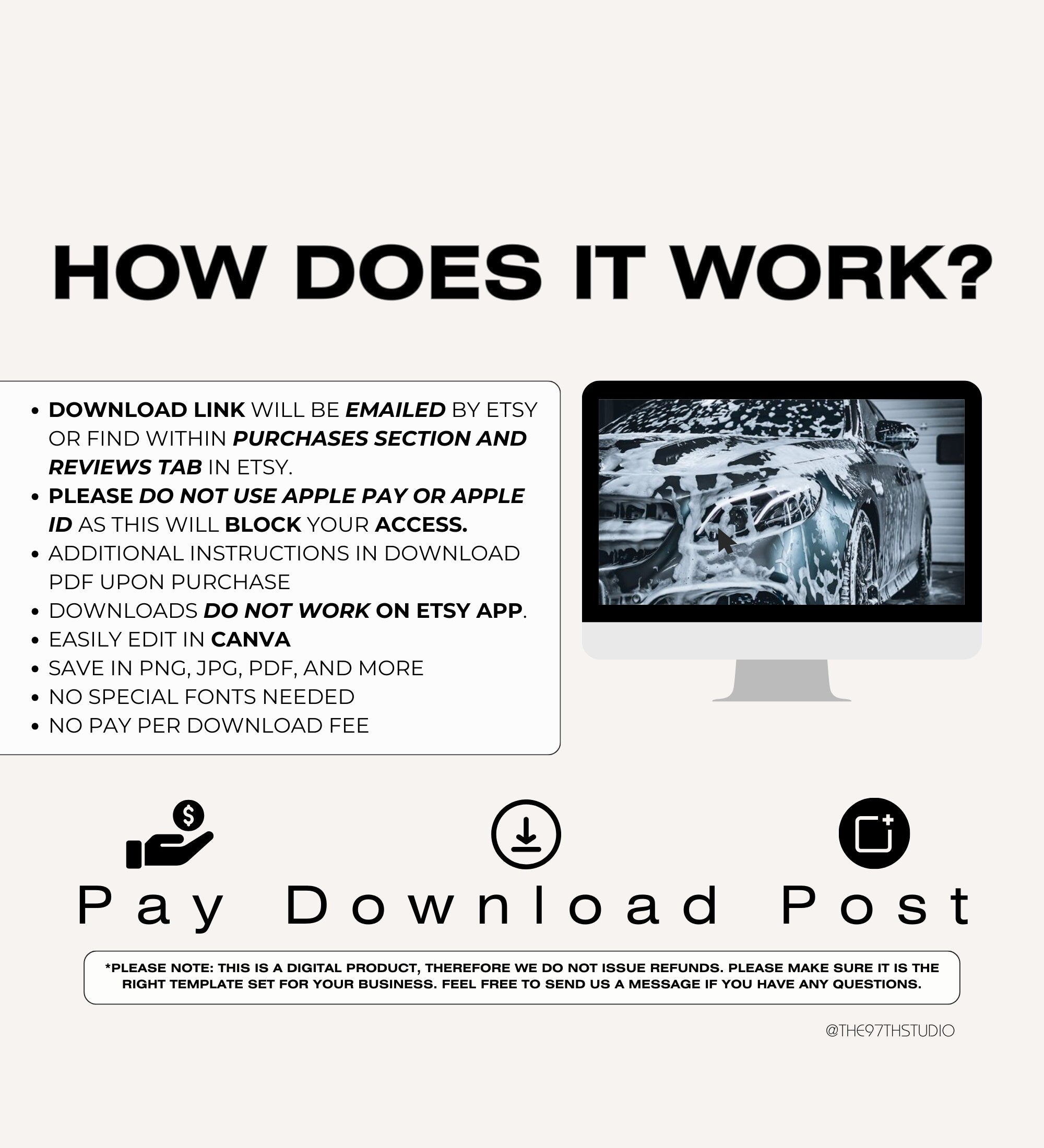 Auto Detailing Marketing | Auto Detailing Posts | Mechanic Social Media | Automotive | Auto Detailing Instagram Posts |Auto Repair Templates