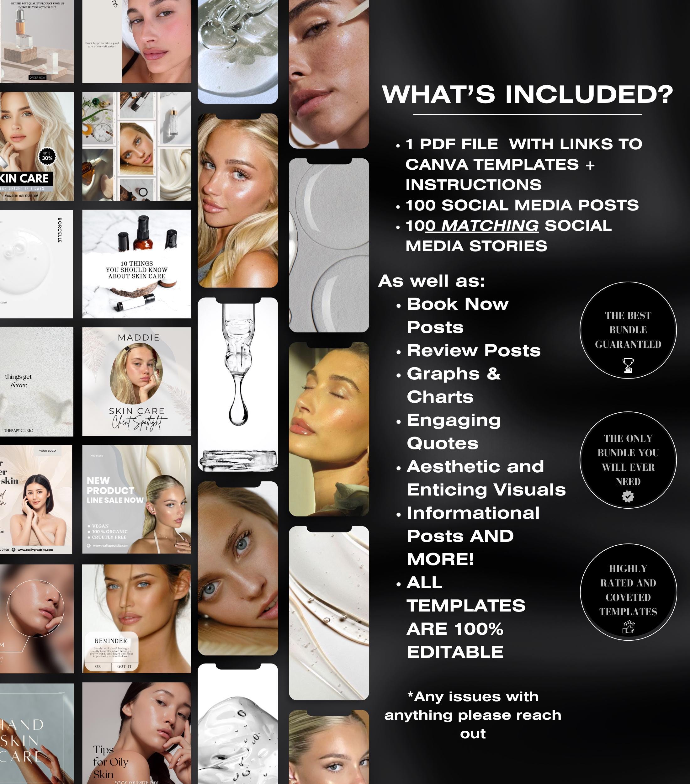 100+ Instagram Templates for Skincare