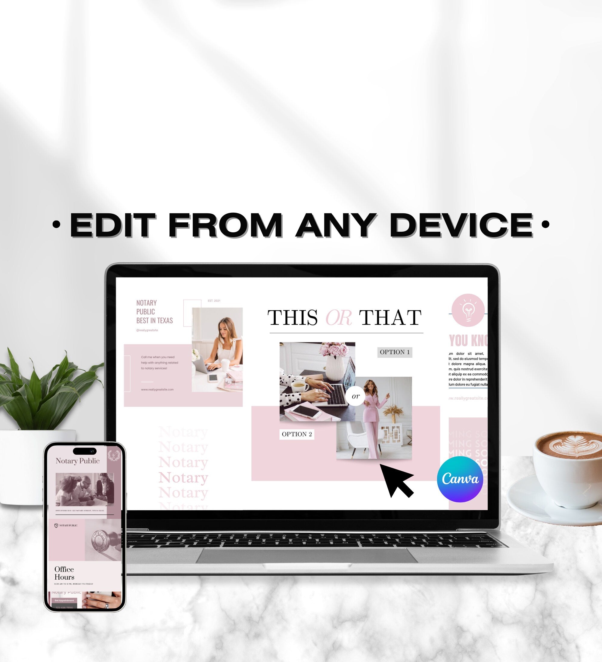 PINK Notary Marketing | Notary Signing Agent | Notary Social Media | Loan Signing Agent | Notary Instagram Posts | Notary Posts Templates